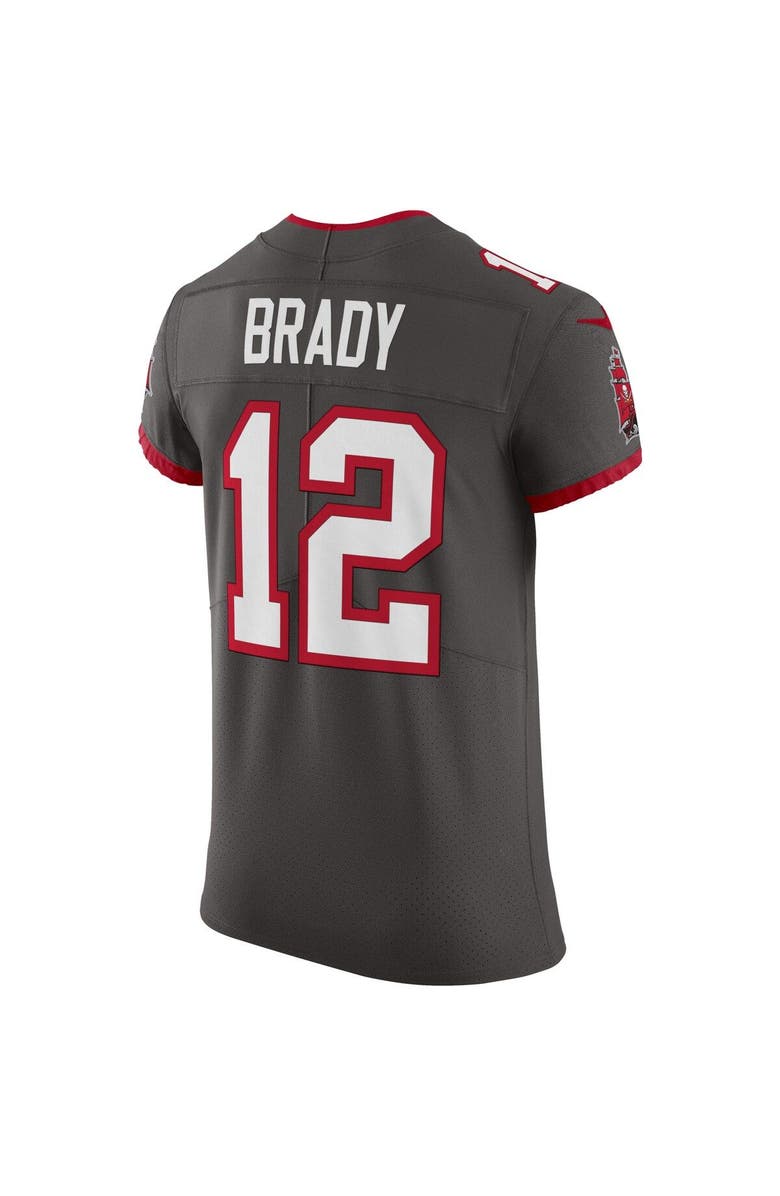 Nike Men's Nike Tom Brady Pewter Tampa Bay Buccaneers Alternate Vapor Elite Jersey, Alternate, color, 