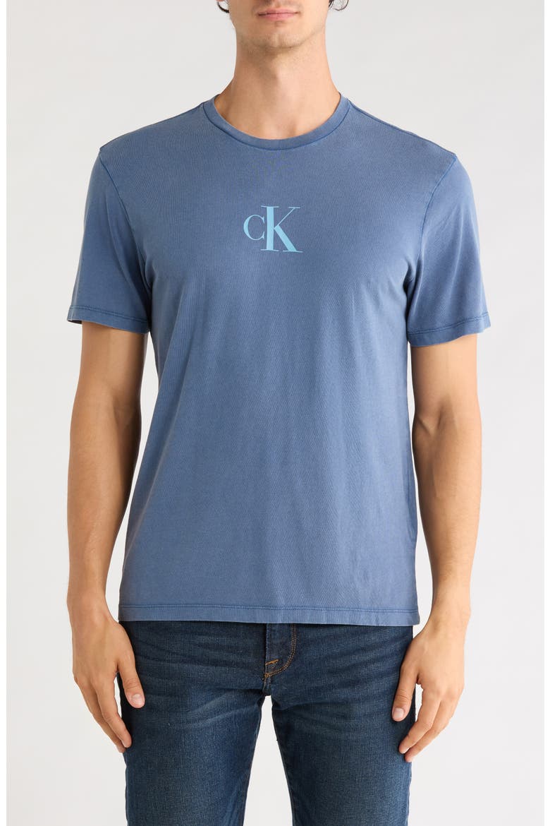 Classic Fit Short Sleeve Cotton Crew T-Shirt, Main, color, ENSIGN BLUE