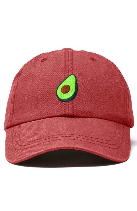 Avocado Embroidered Food Hat