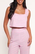 Petal & Pup Devlin Check Crop Tank