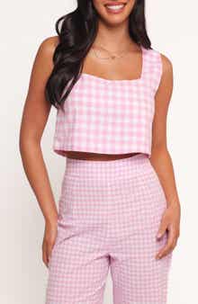 Petal & Pup Devlin Check Crop Tank