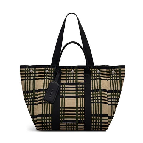 Hadleigh Place - Check Large Open Top Tote Bag