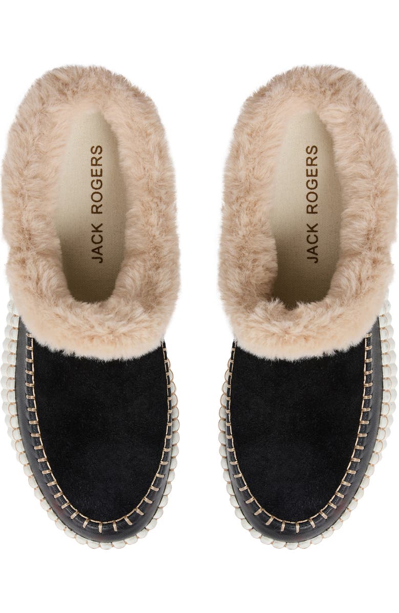 Jack Rogers Josie Faux Fur Sneaker, Alternate, color, Black