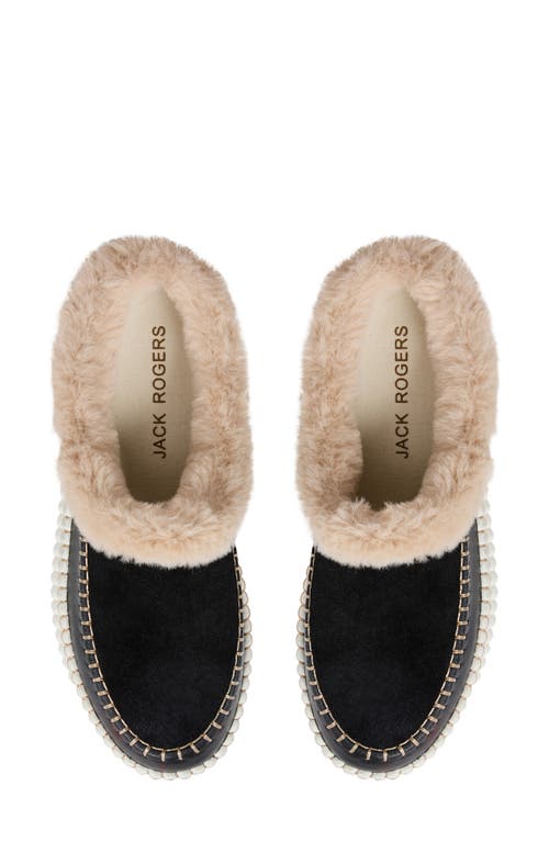 Jack Rogers Josie Faux Fur Sneaker In Black