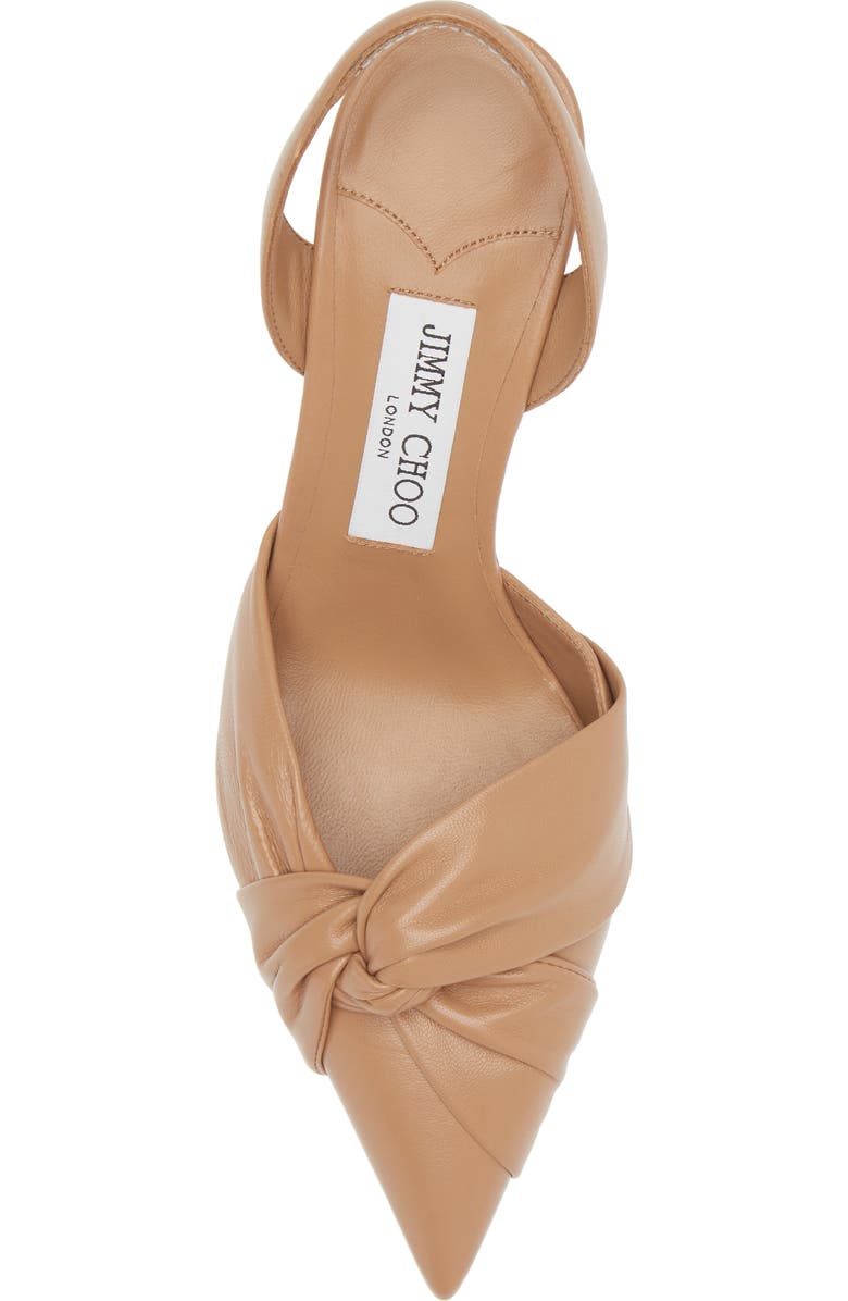 Jimmy Choo Hedera Knot Pointed Toe Slingback Pump, Alternate, color,