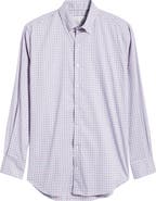 Peter Millar Felix Crown Lite Gingham Check Performance Twill Button-Down Shirt