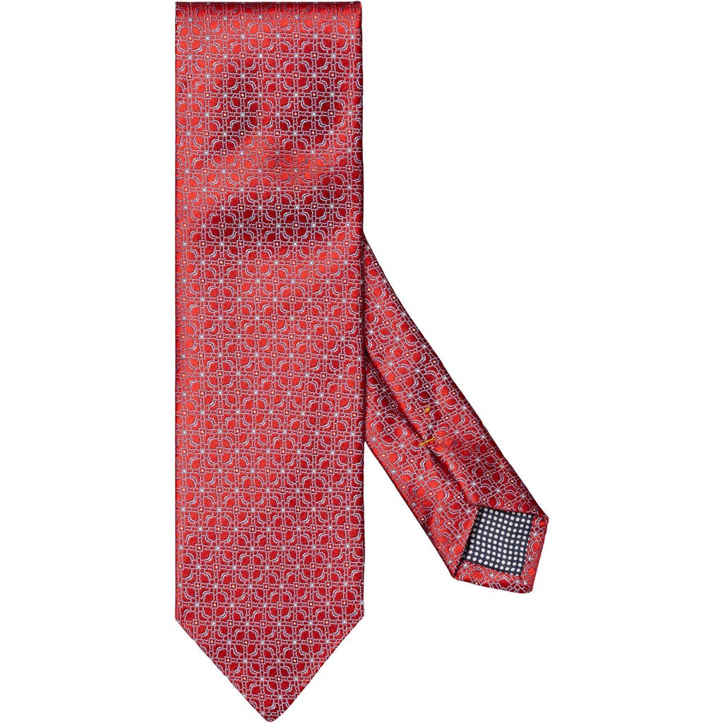 Eton Men's Floral Silk Tie In Red