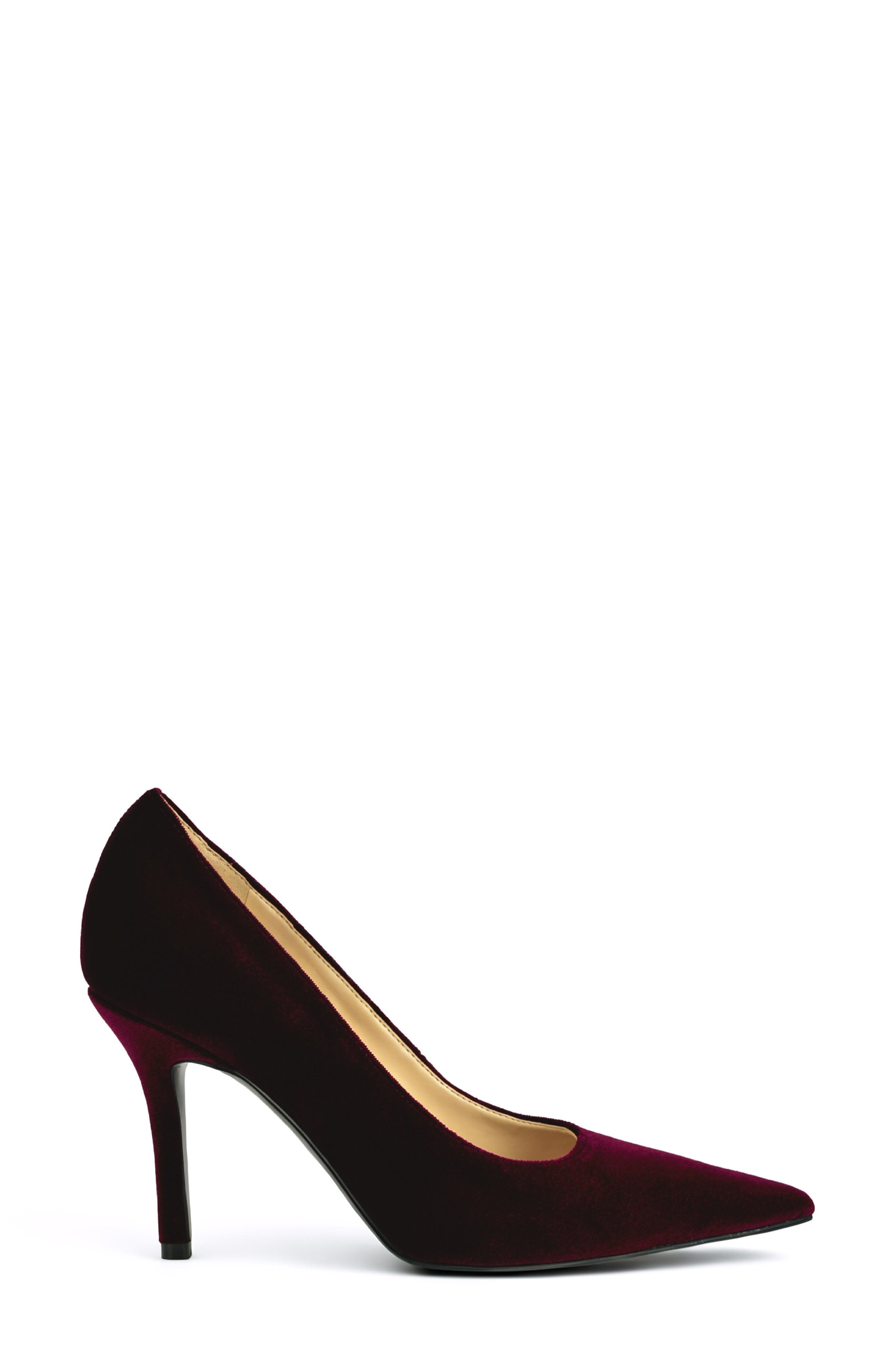 Gemmha Pointed Toe Pump, Alternate, color, BURGUNDY SUEDE