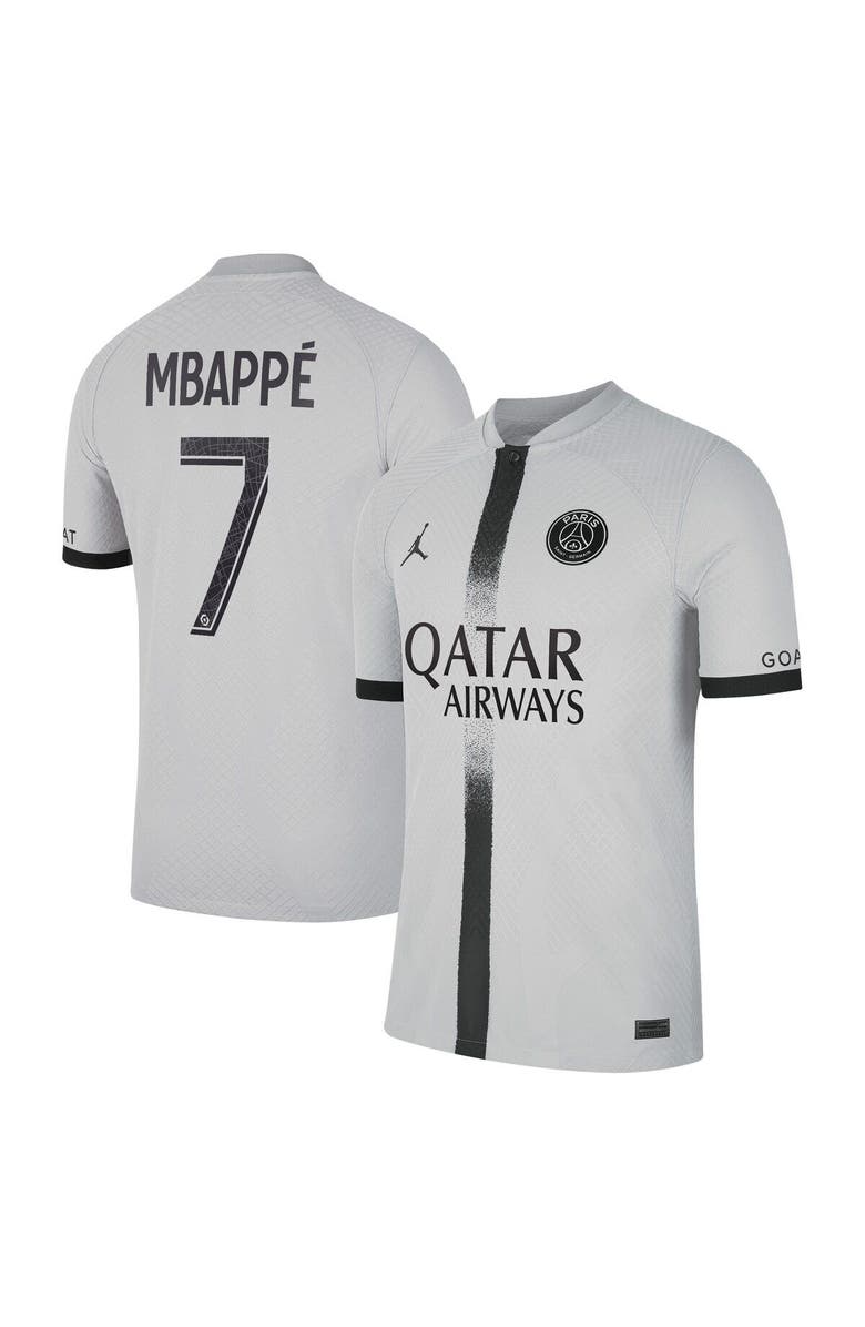Nike Men's Nike Kylian Mbappé Black Paris Saint-Germain 2022/23 Away Vapor Match Authentic Player Jersey, Main, color, 