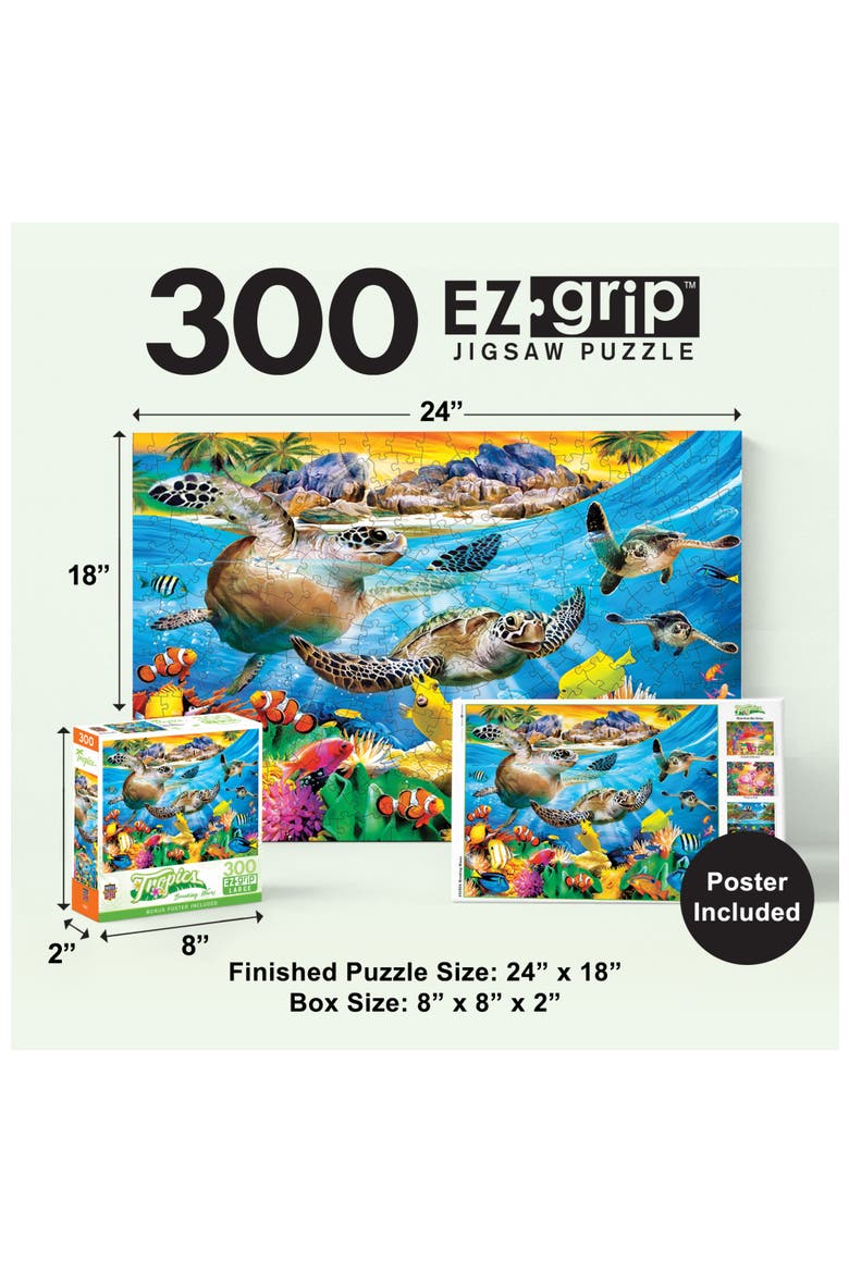 Breaking Waves 300 Piece Jigsaw Puzzle, Alternate, color, Multicolor