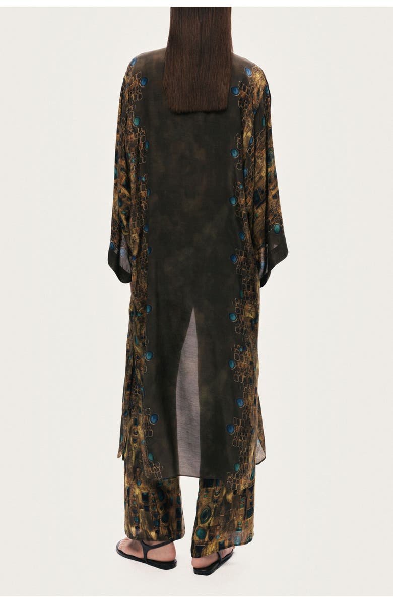 Nocturne Printed Long Robe, Alternate, color, Multi-Colored