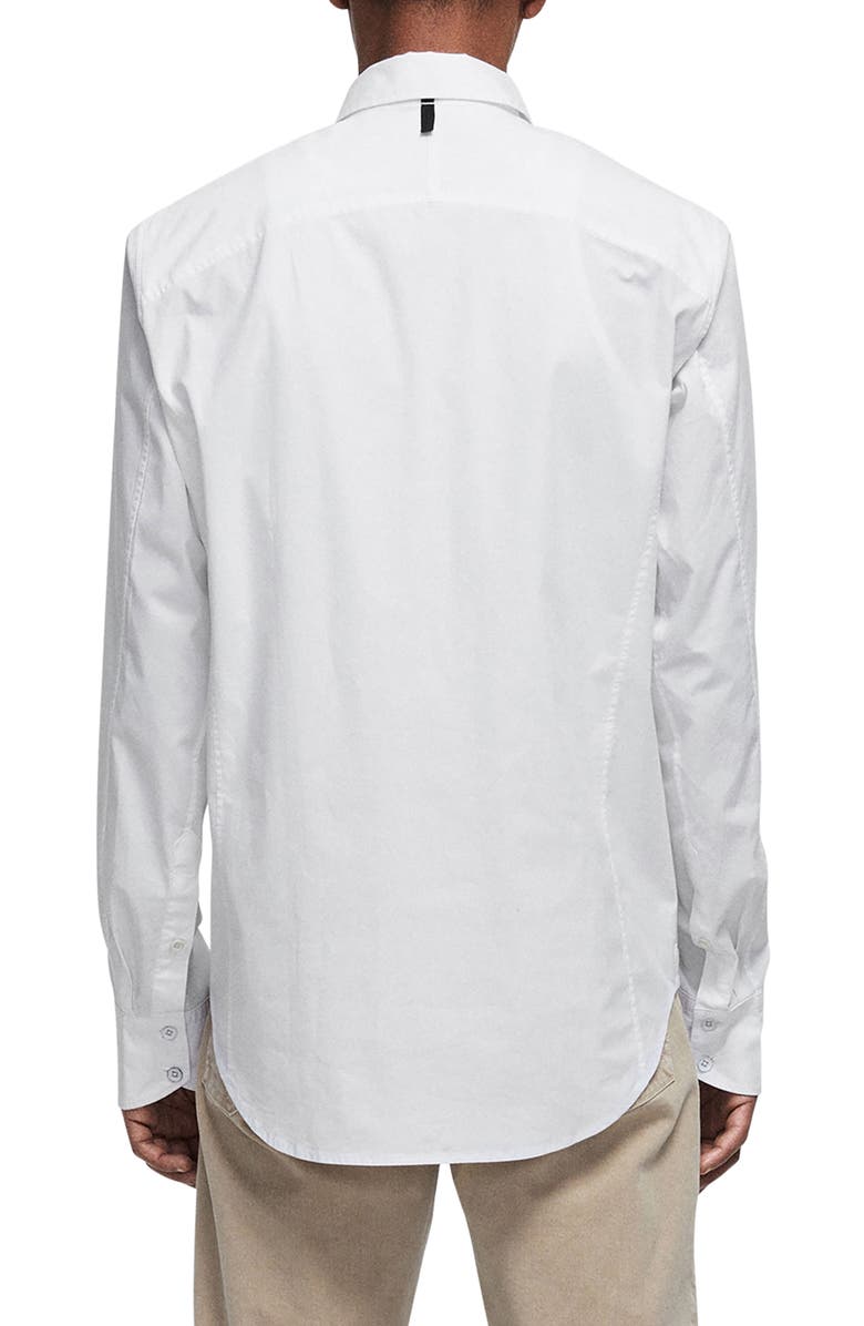 rag & bone Fit One Zac Slim Fit Stretch Button-Up Shirt, Alternate, color, White