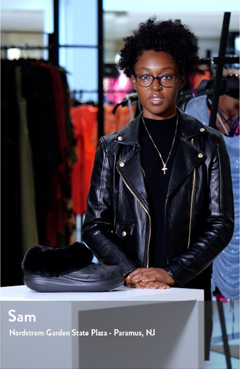 Classic Furever Crush Faux Shearling Lined Clog, sales video thumbnail