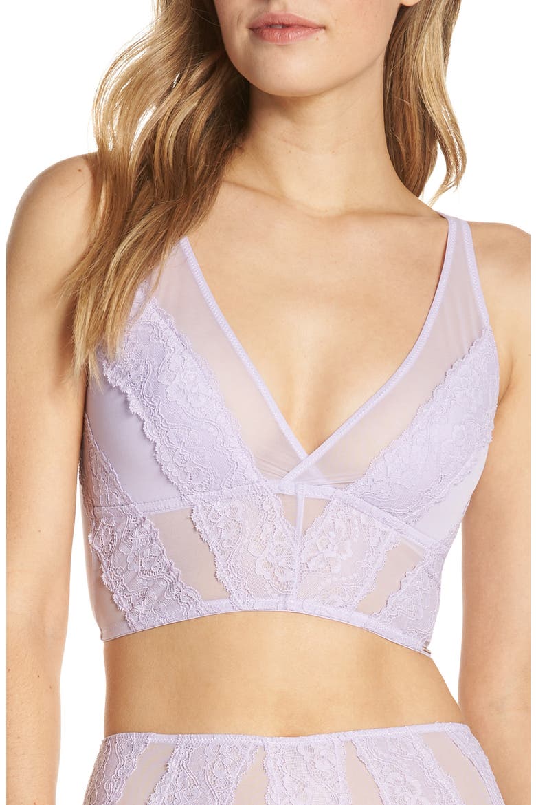 Winnie Longline Bralette, Main, color, PASTEL LILAC