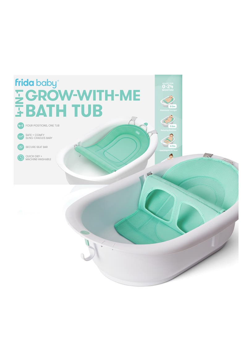 4-in-1 Grow with Me Bath Tub, Main, color, WHITE