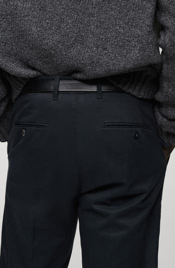 Regular Fit Flat Front Twill Chinos