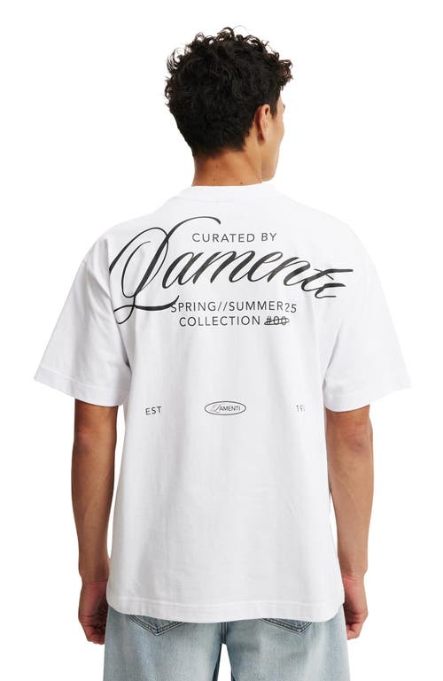 COTTON ON COTTON ON BOX FIT TEXT T-SHIRT 