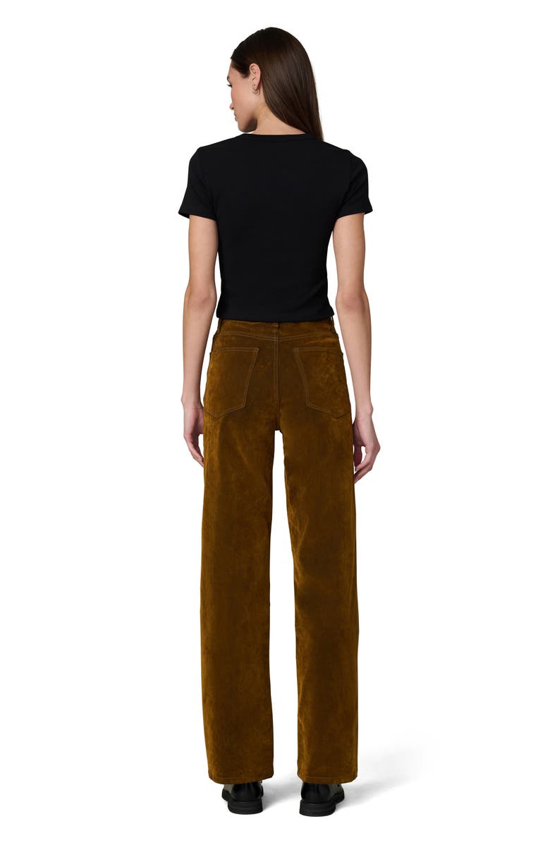 Joe's Jeans The Margot Flocked High Waist Straight Leg Jeans, Alternate, color, Bronze Brown