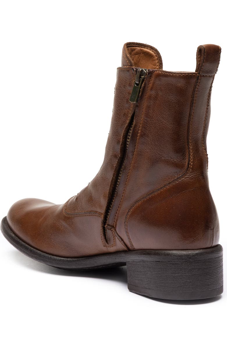 Officine Creative Lis 006 Leather Zipped Boots, Alternate, color, Brown