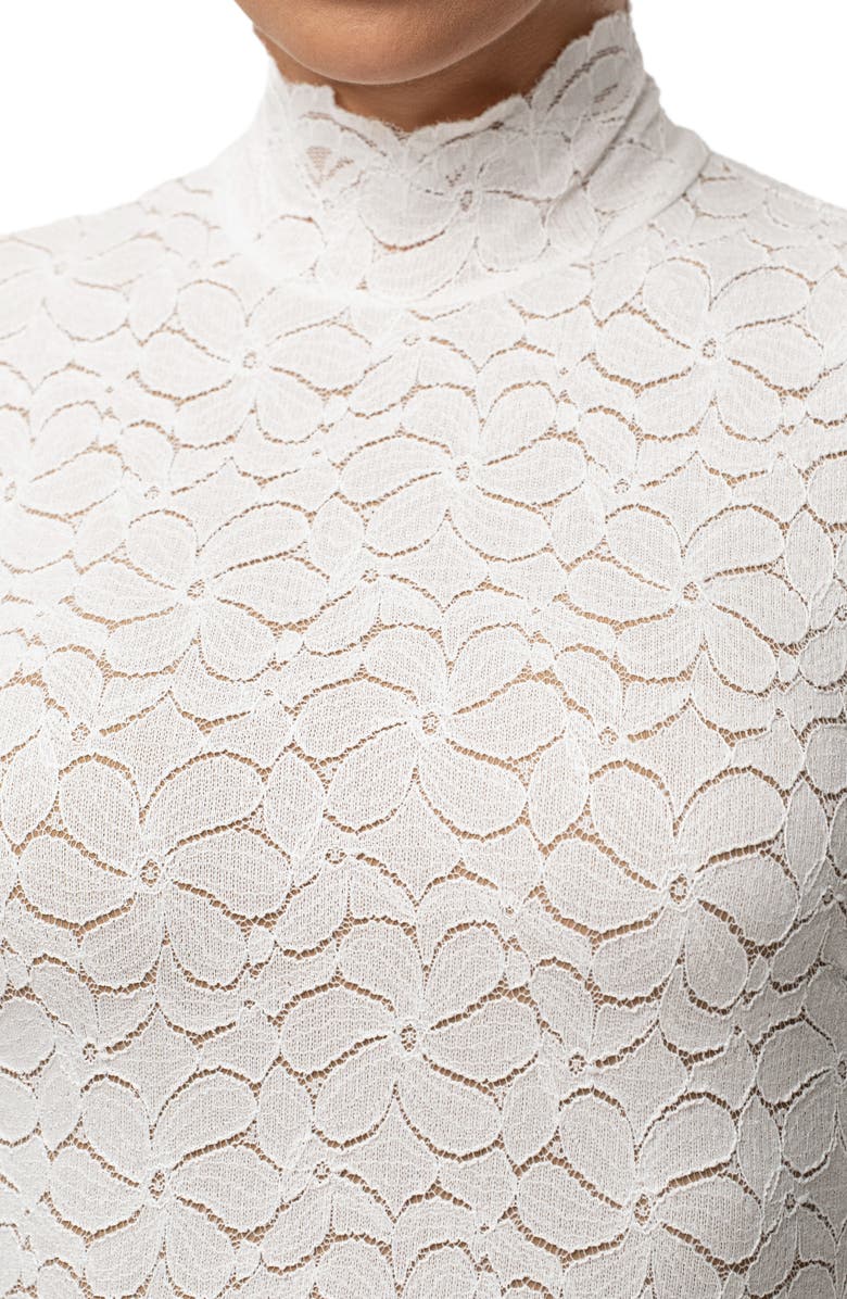 JLUXLABEL Amara Long Sleeve Mock Neck Dress, Alternate, color, 