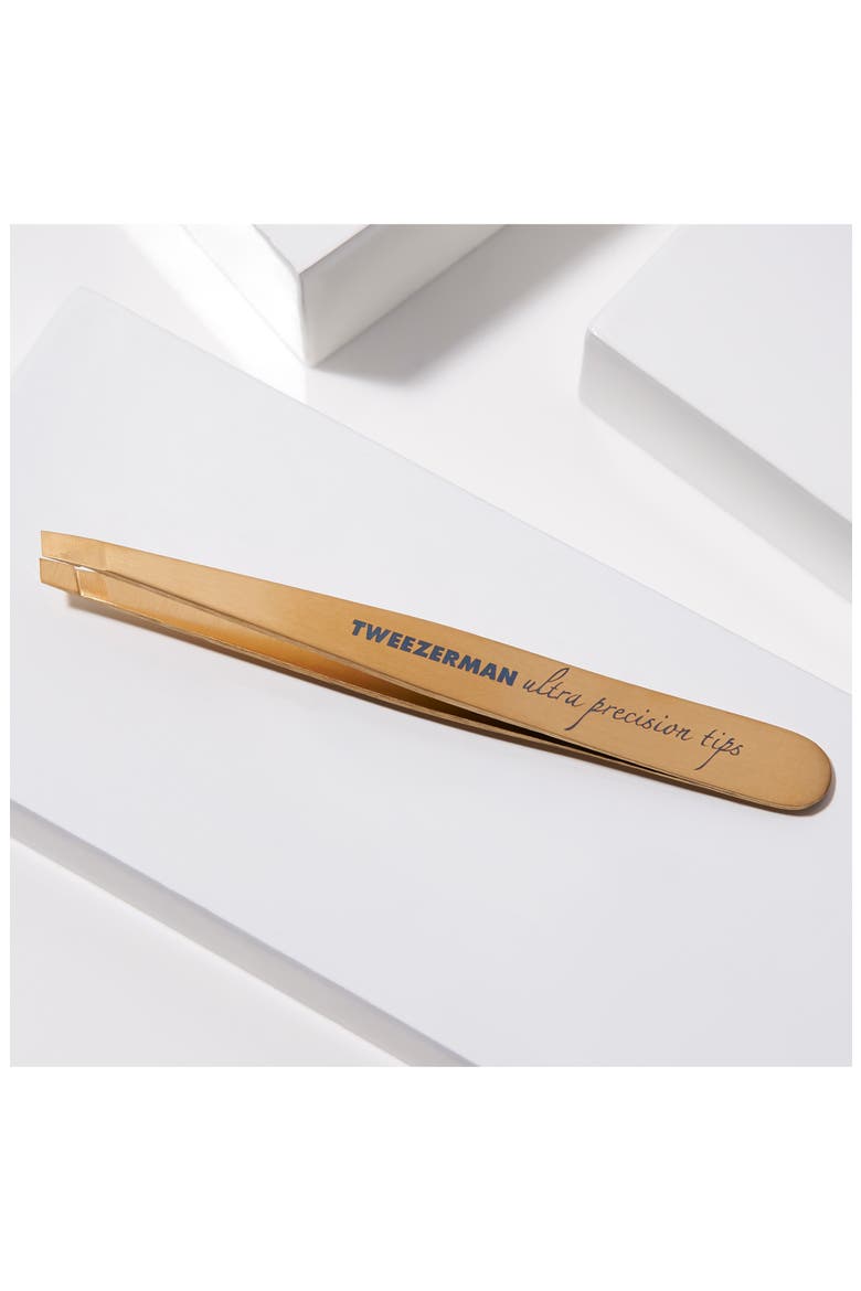 Ultra Precision Slant Tweezer, Alternate, color, GOLD
