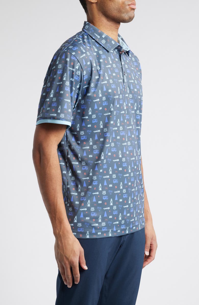 Swannies Adventure Print Golf Polo, Alternate, color, 