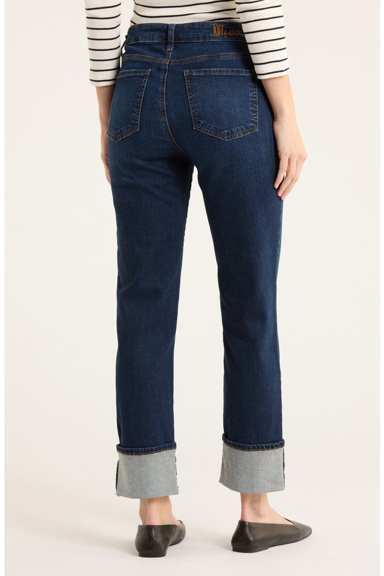 Katy Wide Cuff Jeans, Alternate, color, HIBISCUS