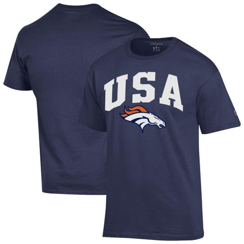 Men's Champion Navy Denver Broncos Americana T-Shirt