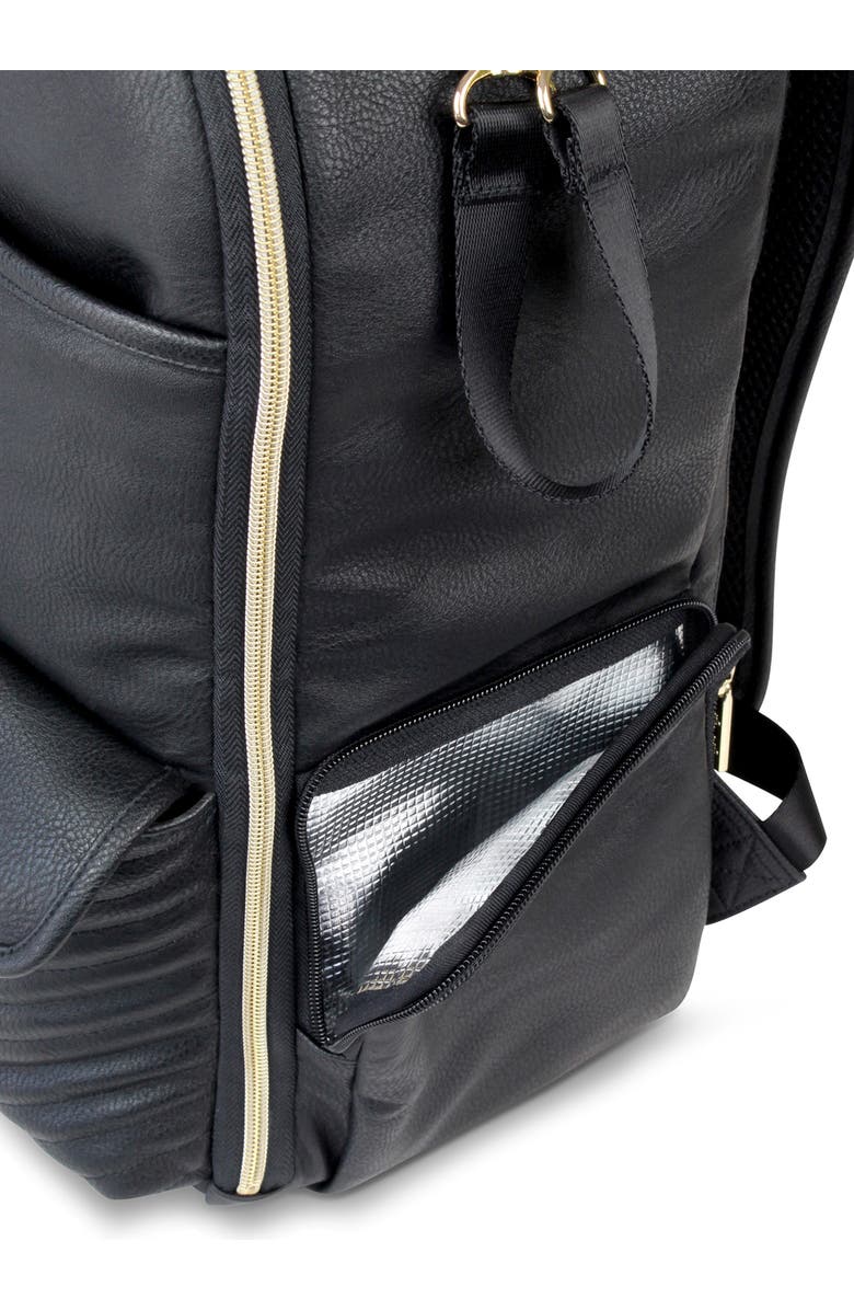 Itzy Ritzy Boss Faux Leather Diaper Bag, Alternate, color,