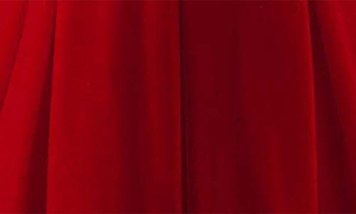 Rachel Riley Baby Girls Red Crushed Velvet Dress In Red