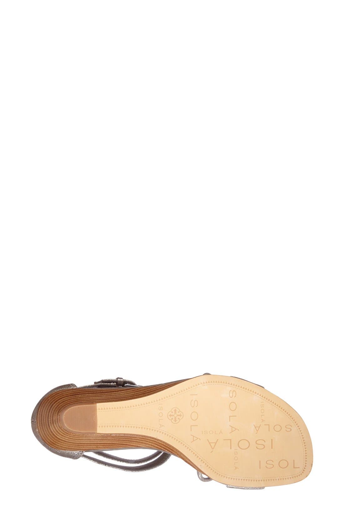 'Phoenix' Wedge Sandal, Alternate, color, ANTHRACITE