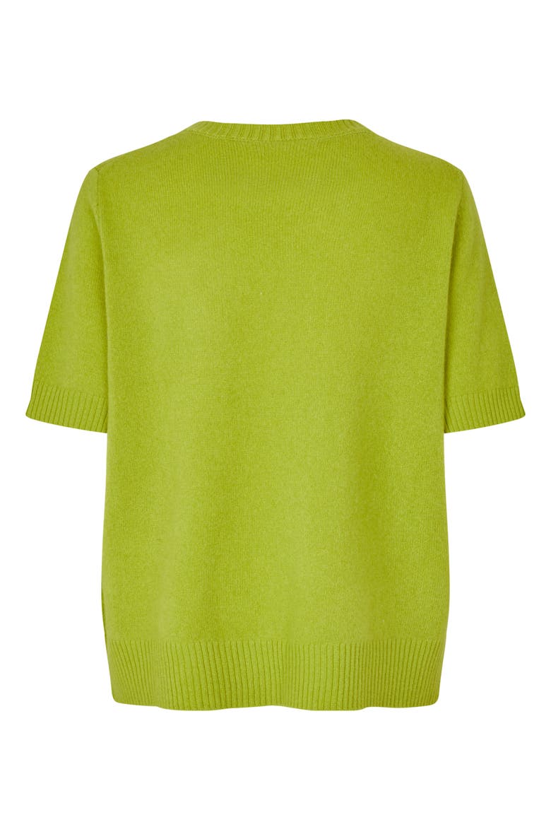 MaFallan Short Sleeve Sweater, Alternate, color, B Chartreuse