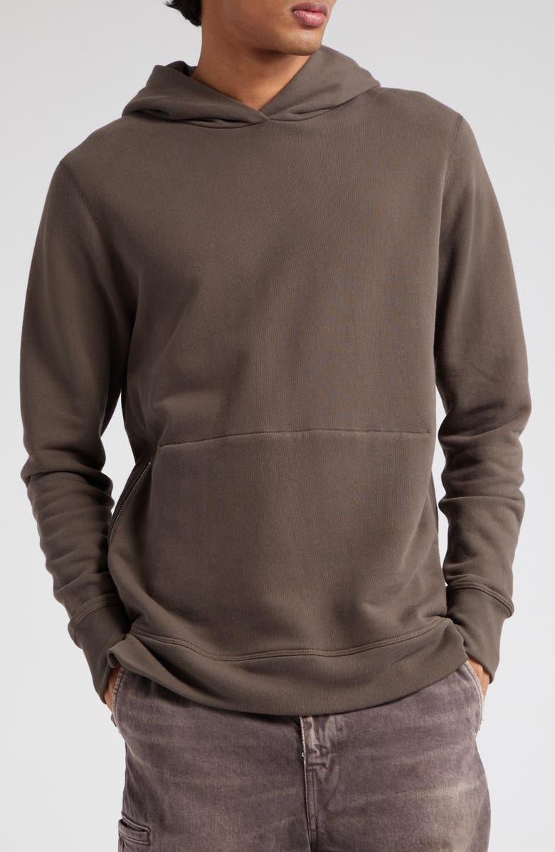 John Elliott Villain Slim Fit Fleece Hoodie, Main, color, 