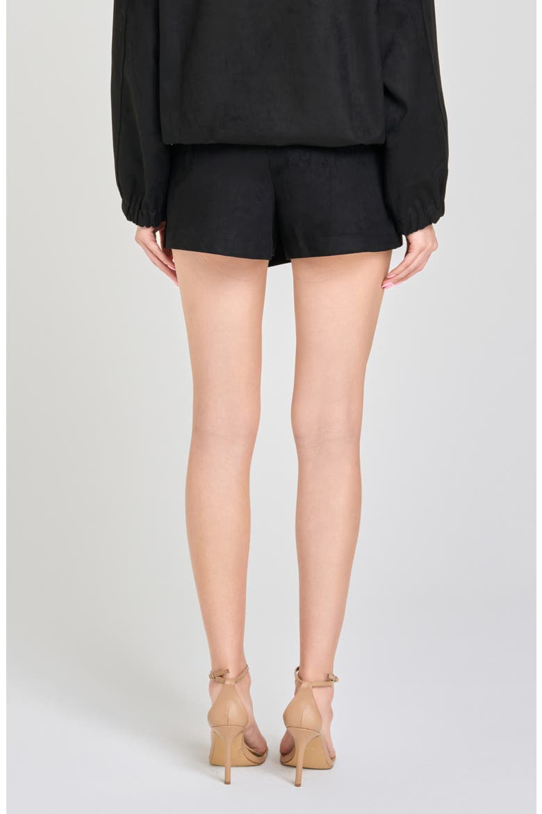 Parker Faux Wrap Skort, Alternate, color, BLACK