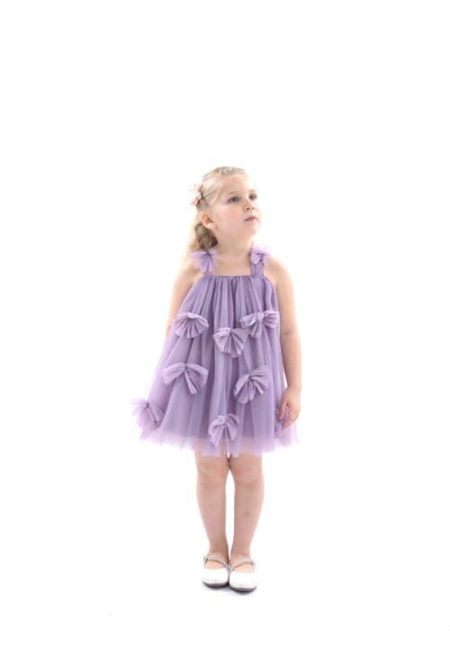 Mimi Tutu Emery Sleeveless Bow Dress In Purple