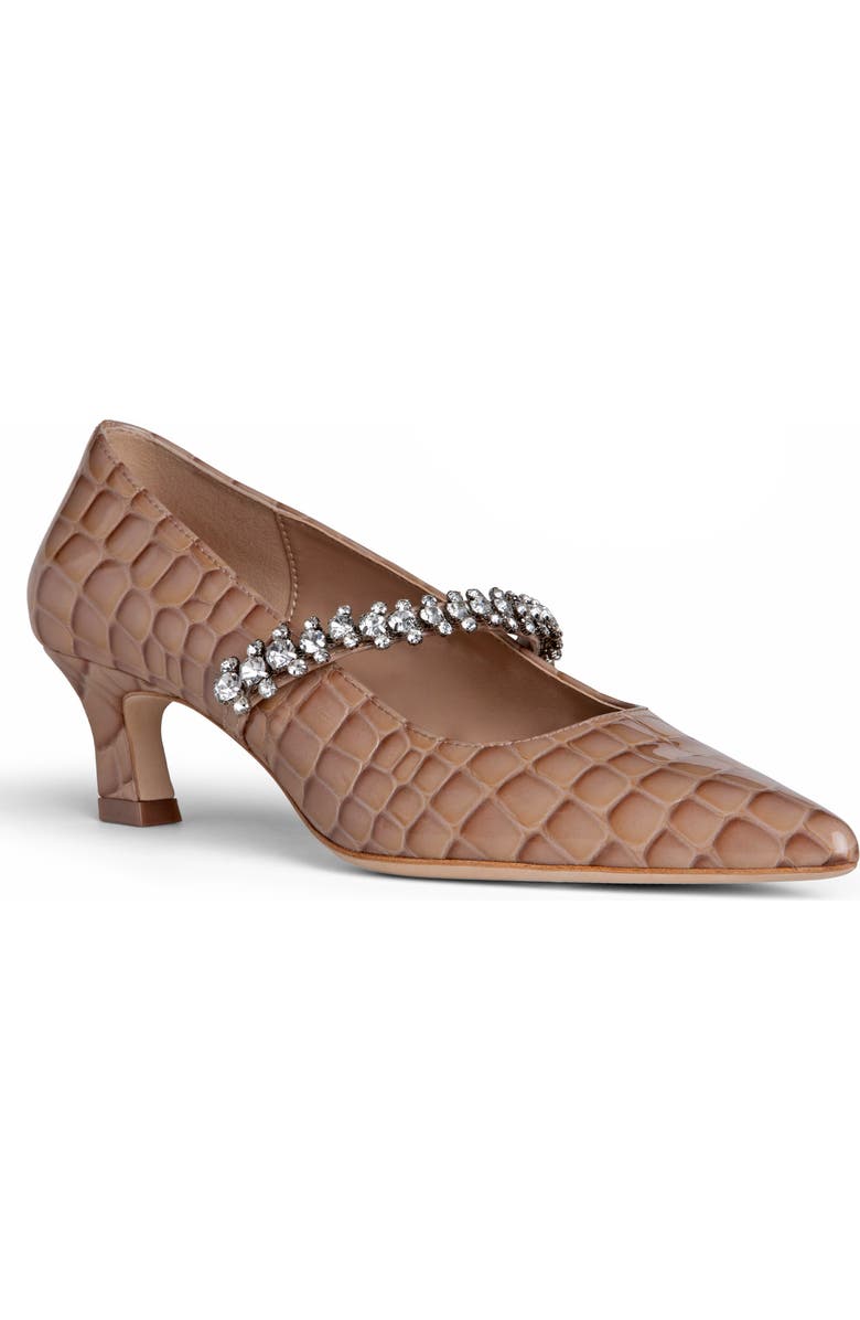 Allegra James Antonella Embossed Leather Pump, Alternate, color,