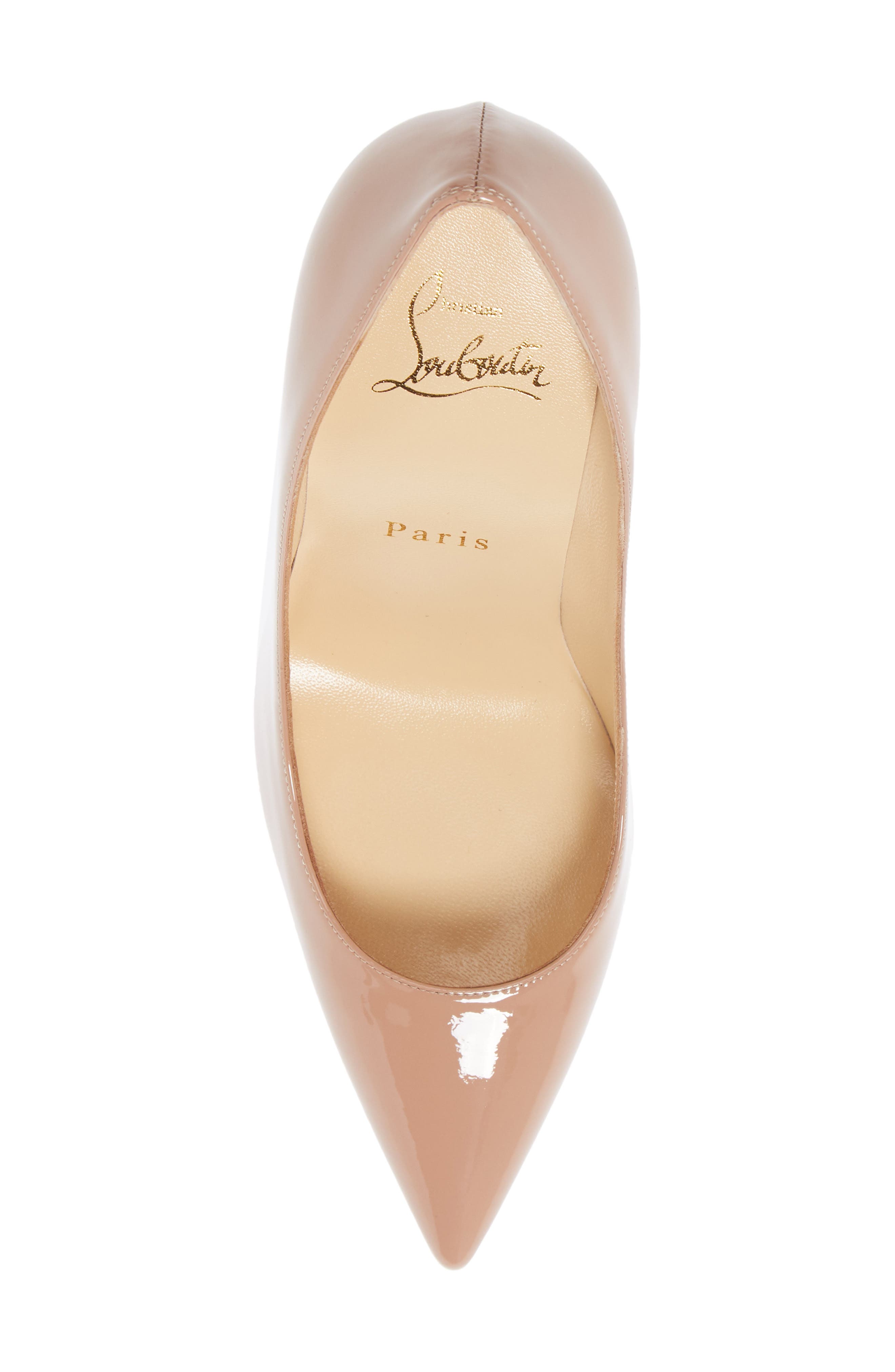 Christian Louboutin Pointed Toe Pump, Alternate, color, Beige
