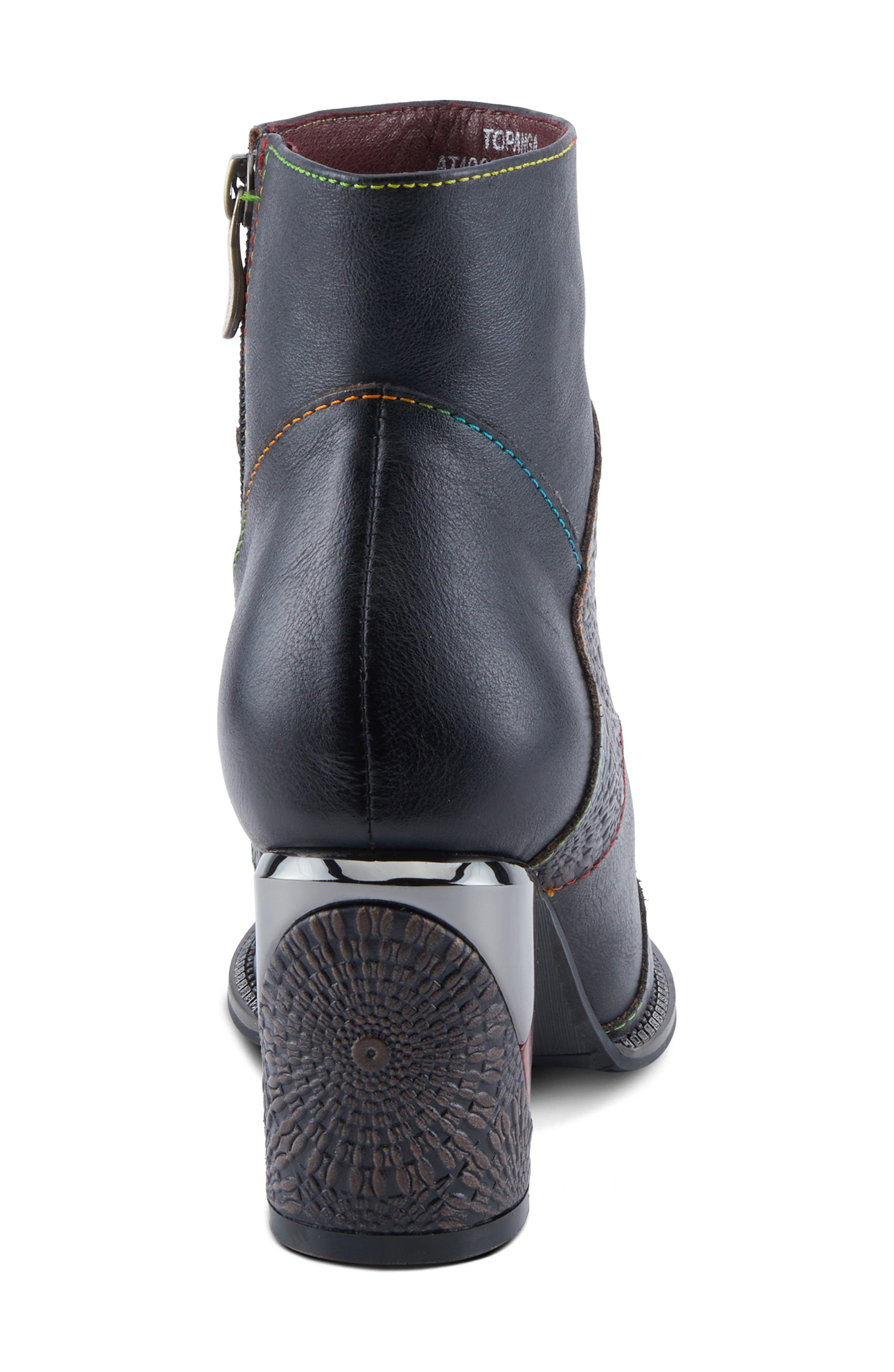 L'Artiste by Spring Step Topanga Block Heel Bootie, Alternate, color, Black