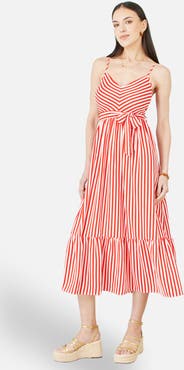 Yumi Stripe Midi Sun Dress