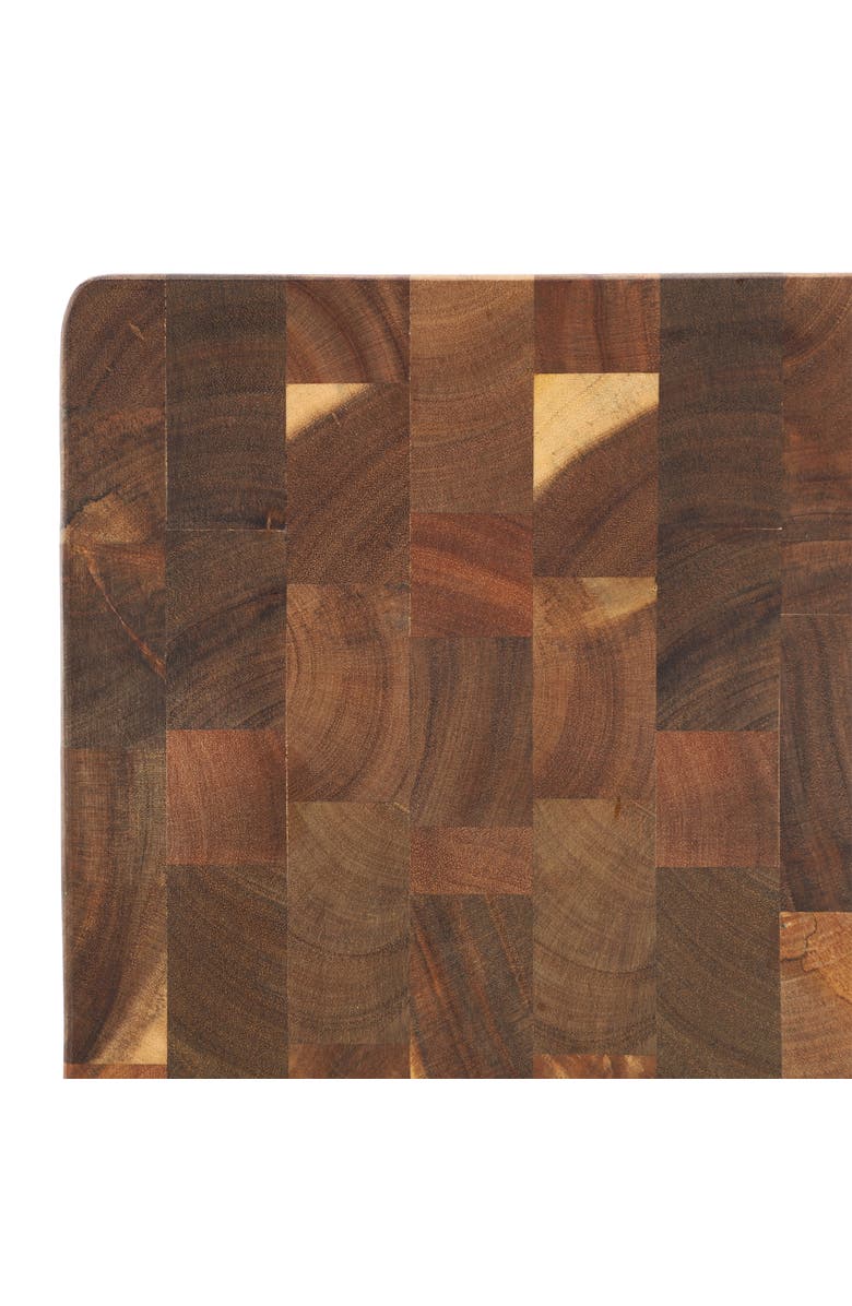 Megachef 13.75 Inch Square Thick Acacia Wood Serving and Cutting Butcher Board, Alternate, color, Acacia