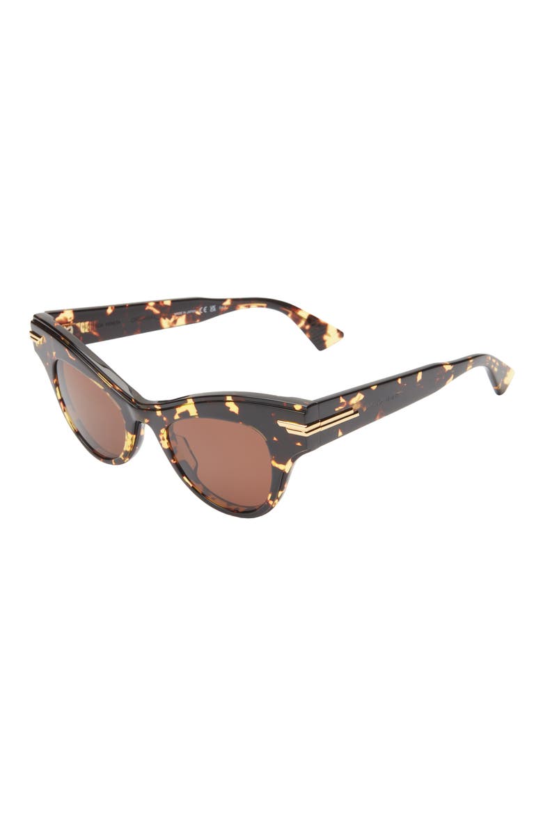 47mm Cat Eye Sunglasses, Alternate, color, HAVANA HAVANA BROWN