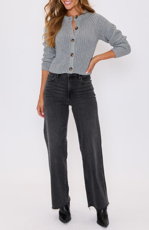Vici Collection Aurora Crewneck Cardigan In Animal Print