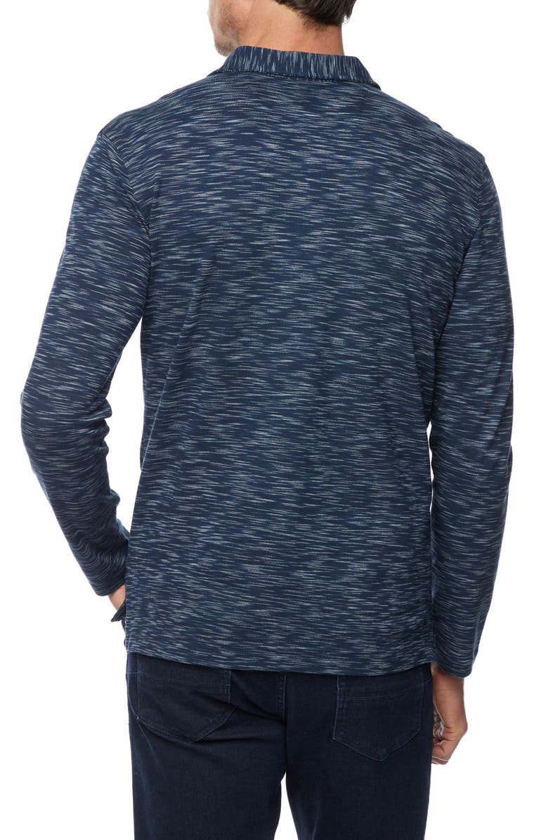 Robert Graham Thales Space Dye Long Sleeve Polo, Alternate, color, 