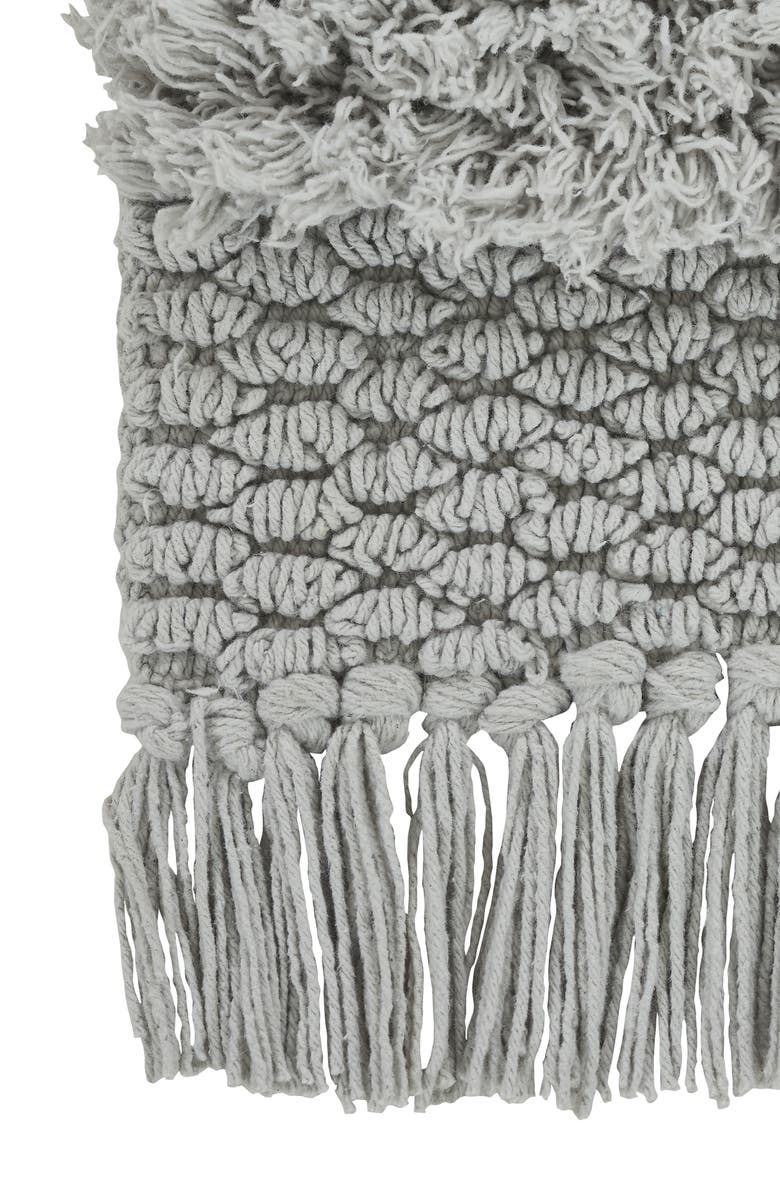 VCNY HOME Savannah Cotton Fringe Indoor Runner, Alternate, color, Grey