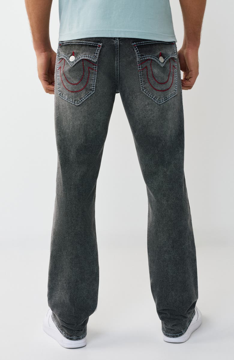 True Religion Ricky Big T Flap Pocket Straight Leg Jeans, Alternate, color, Grey Phantom