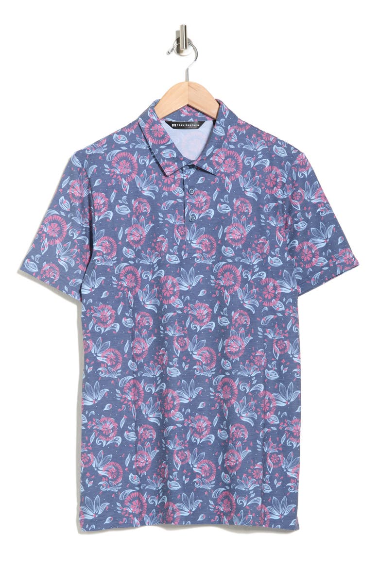 Featherweight Flouri Polo, Alternate, color, MOOD INDIGO/ VINTAGE