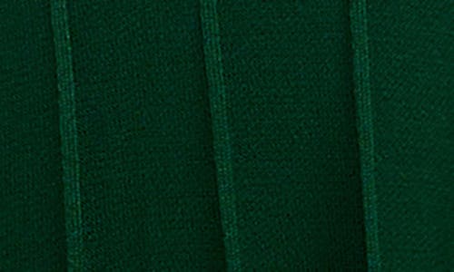 Nina Leonard Fringe Cuff Sweater Dress In Jewel Green