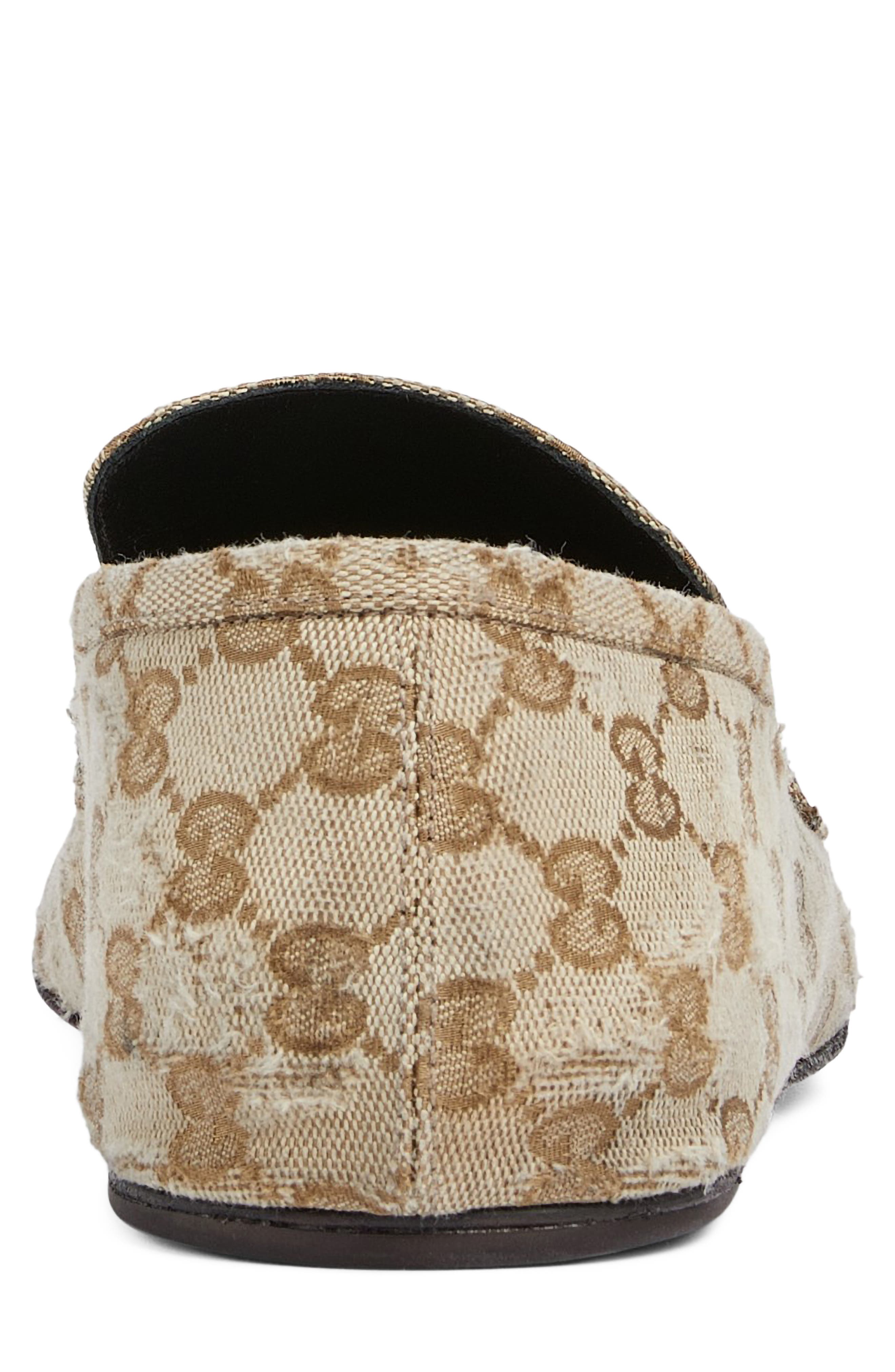 Gucci Edgar Horsebit GG Canvas Convertible Loafer, Alternate, color, Rope