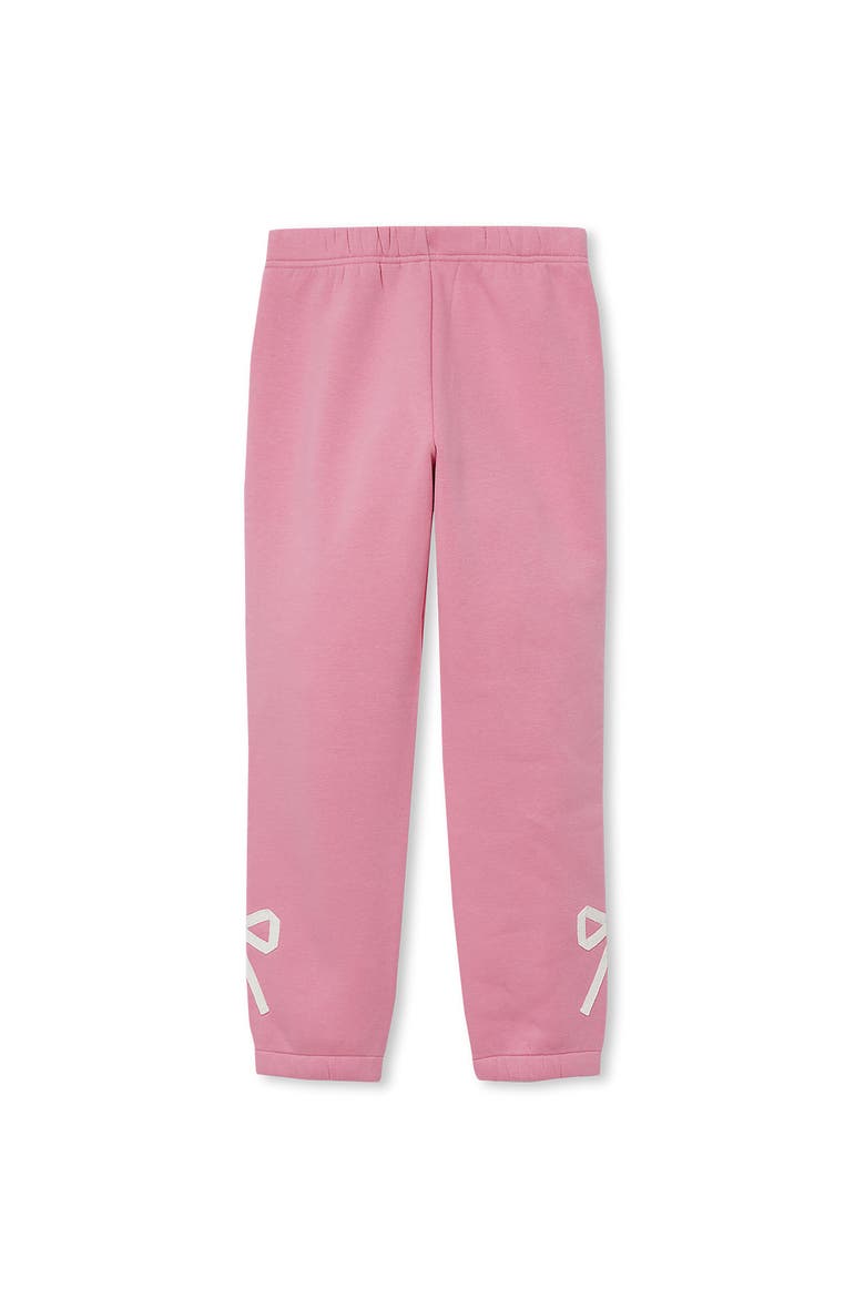 Girls Fleece Bow Joggers, Alternate, color, Cashmere Rose