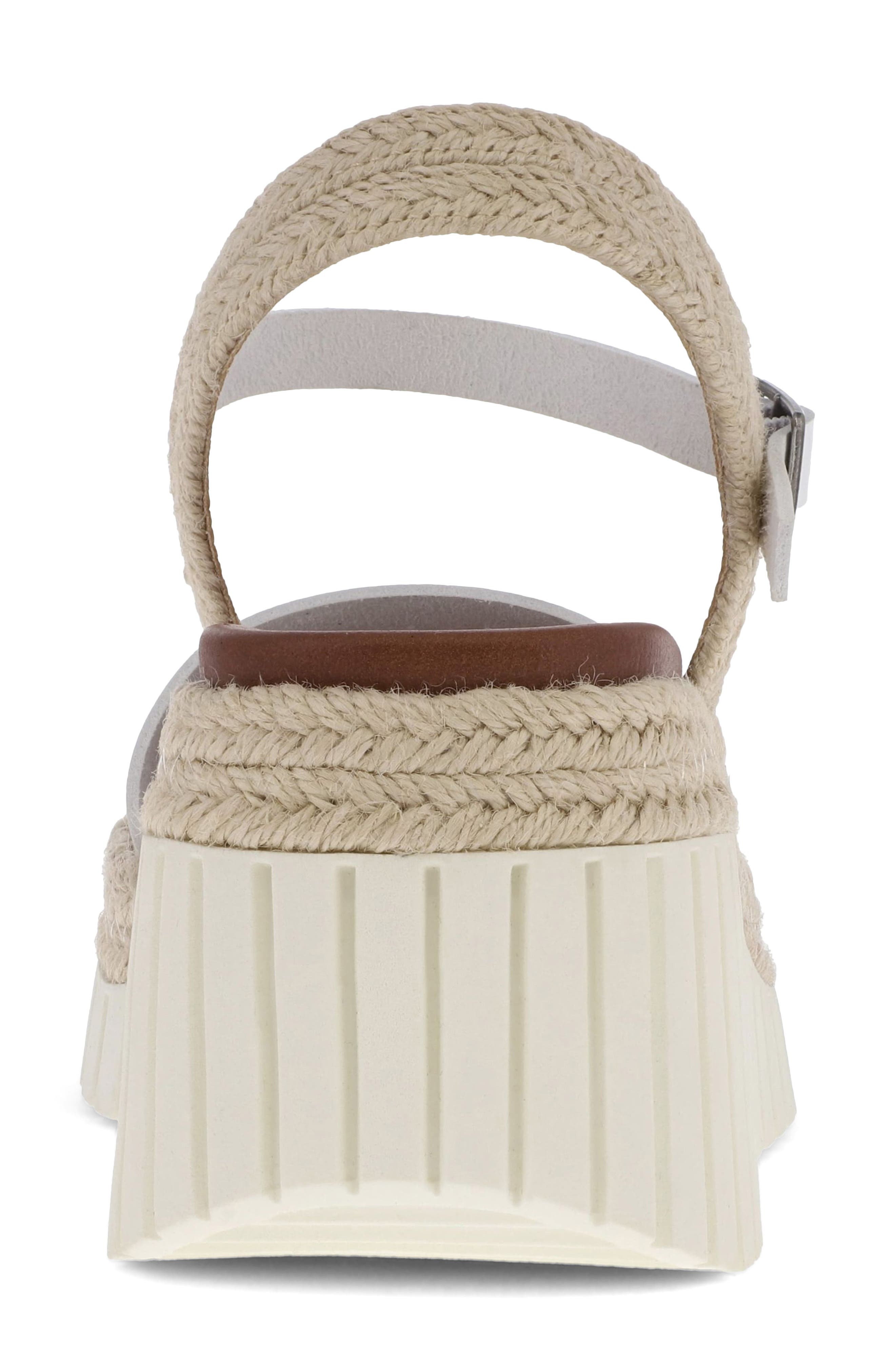 MIA Yanis Ankle Strap Platform Wedge Sandal, Alternate, color, White